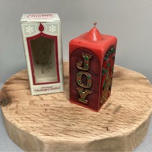 🔴 Vintage & New, Never Lit - Jasco Christmas Joy / Bell Candle - Christmas